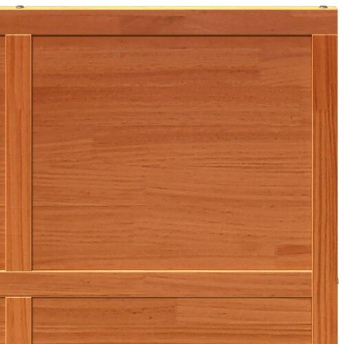 Skydedør 100x208 cm massivt fyrretræ gyldenbrun