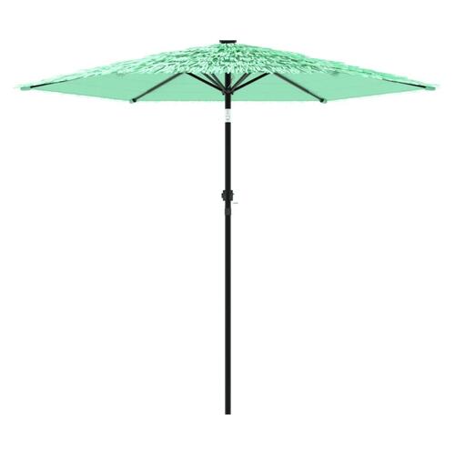 Haveparasol med stålstang 268x268x226 cm grøn