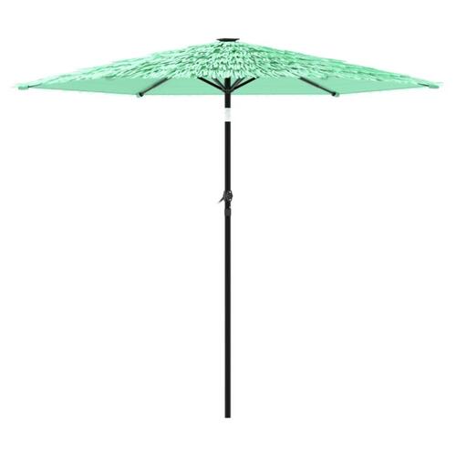 Haveparasol med stålstang 268x268x226 cm grøn