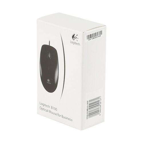 Mus Logitech B100 Sort Monochrome