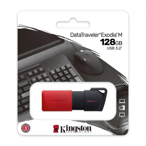 USB-stik Kingston Exodia M 128 GB Sort 128 GB