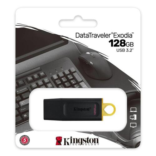 USB-stik Kingston Exodia Sort 128 GB
