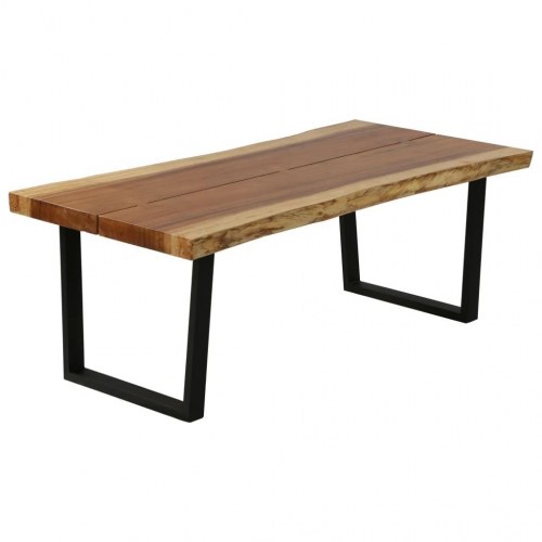Sofabord i massivt suartræ 102 x 56 x 41 cm