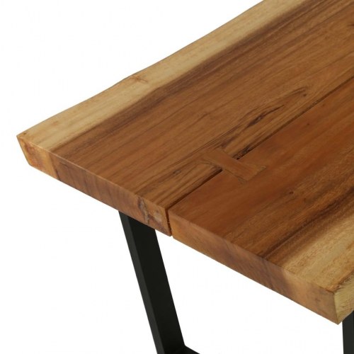 Sofabord i massivt suartræ 102 x 56 x 41 cm