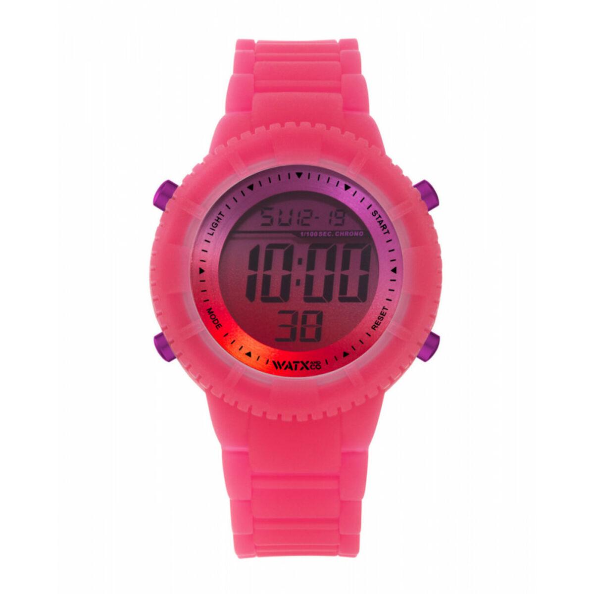 Dameur Watx & Colors WAPACKEAR1_M - digitalt armbåndsur i pink