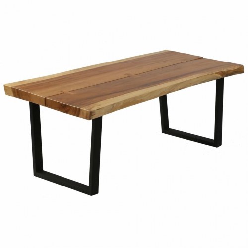 Sofabord i massivt suartræ 102 x 56 x 41 cm