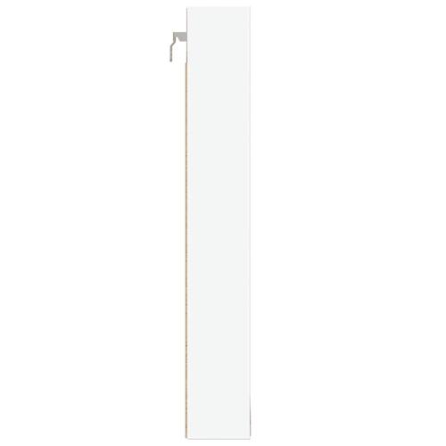 Vitrineskab 100x8,5x58 cm spånplade hvid