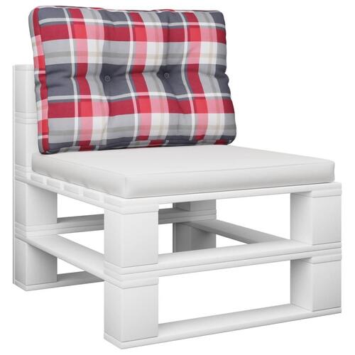 Pallehynde 50x40x12 cm stof rødternet