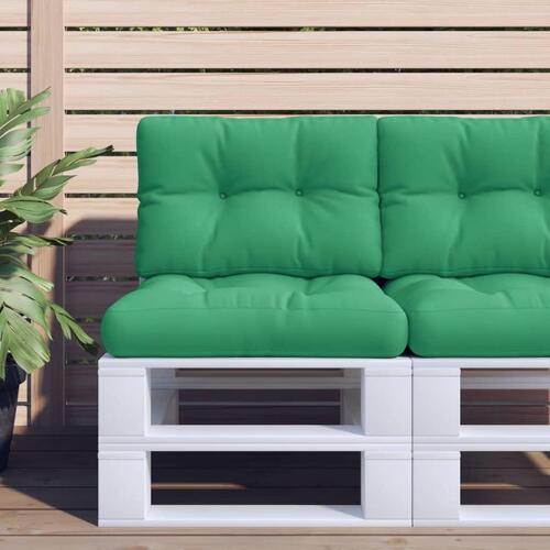 Pallehynde 60x40x12 cm stof grøn