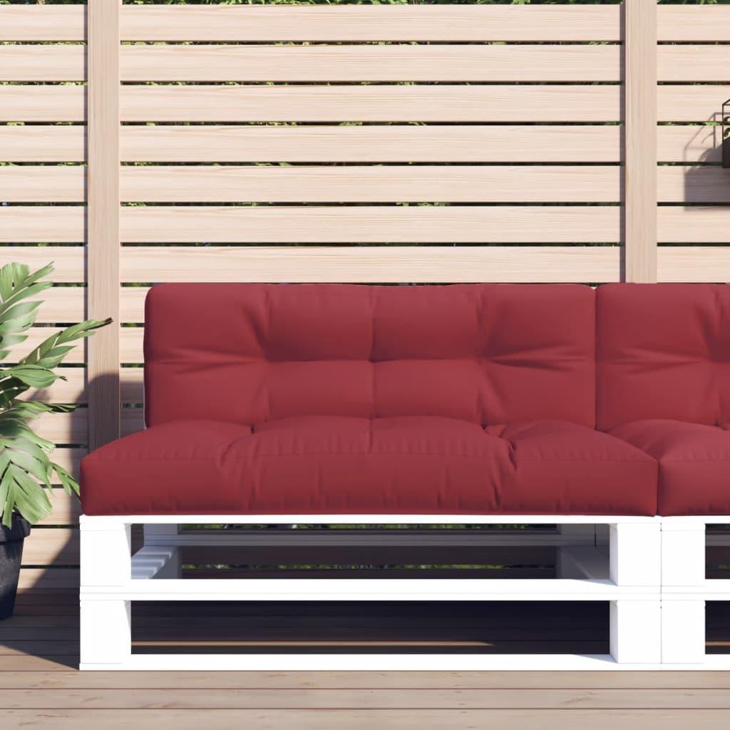 Pallehynde 120x40x12 cm stof vinrød billede