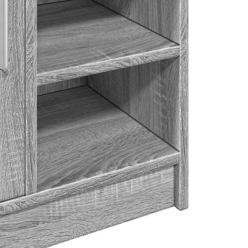 Underskab 63x29x55 cm konstrueret træ grå sonoma-eg