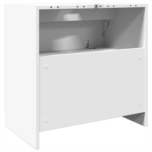 Underskab til håndvask 59x37x59 cm konstrueret træ hvid