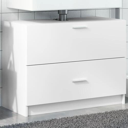 Underskab til håndvask 78x37x59 cm konstrueret træ hvid