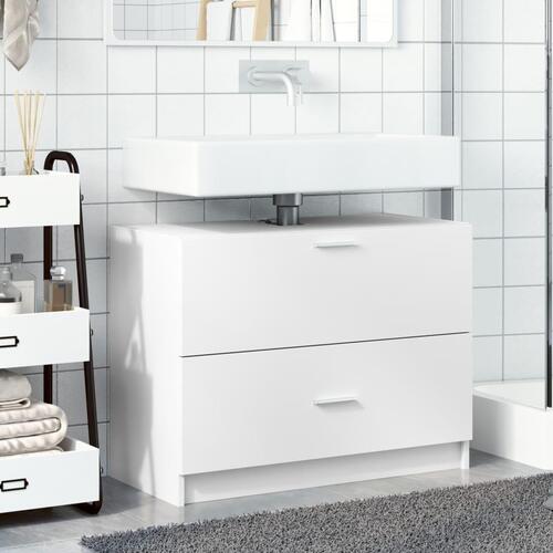 Underskab til håndvask 78x37x59 cm konstrueret træ hvid