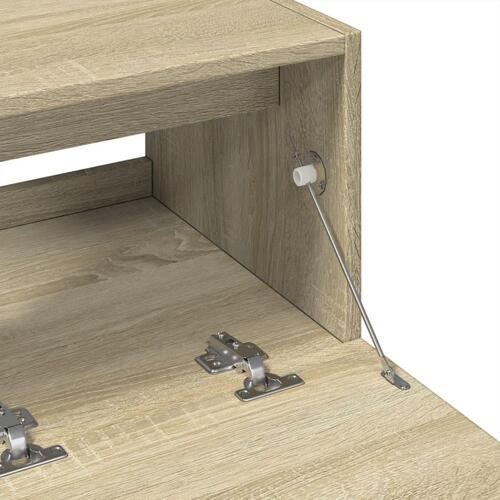 Underskab til håndvask 78x37x59 cm konstrueret træ sonoma-eg