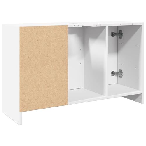 Underskab til håndvask 90x29x55 cm konstrueret træ hvid