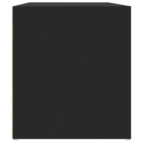 Hjørneskab 160x40x45 cm konstrueret træ sort