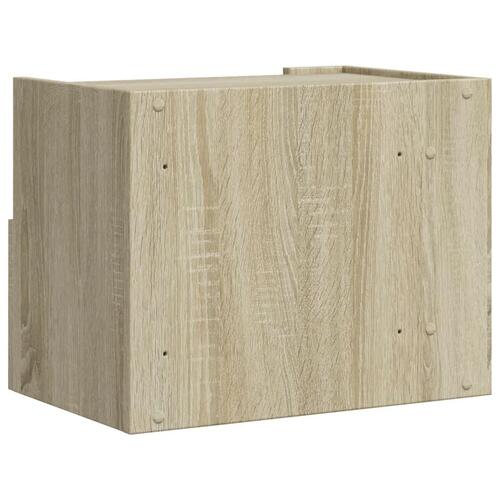 Væghængte sengeborde 2 stk. 45x30x35 cm sonoma-eg