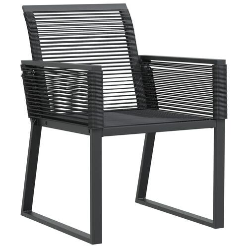 Havestole 2 stk. polyrattan sort