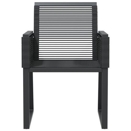 Havestole 2 stk. polyrattan sort