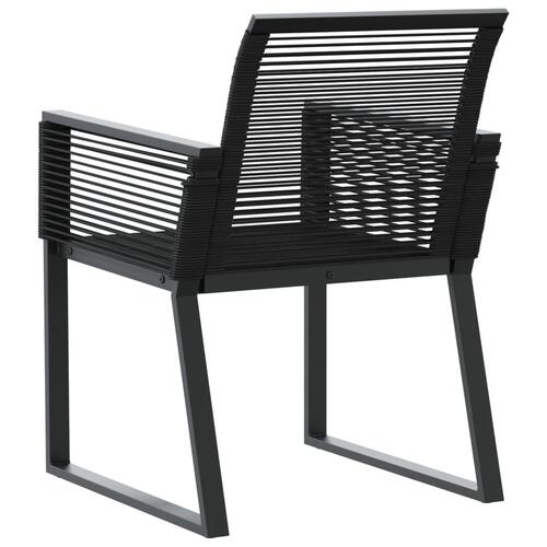 Havestole 2 stk. polyrattan sort