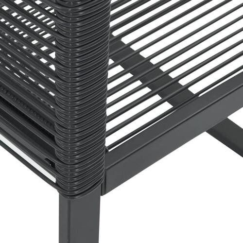 Havestole 2 stk. polyrattan sort