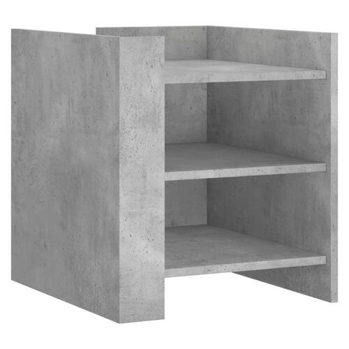 Sengebord 45x50x50 cm konstrueret træ betongrå