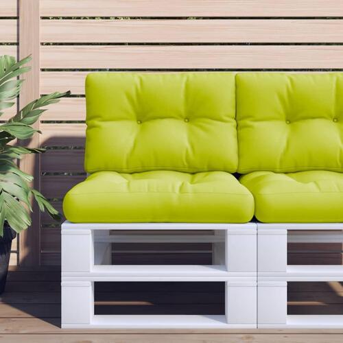 Pallehynde 60x40x12 cm stof lysegrøn
