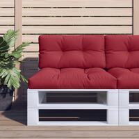 Pallehynde 80x40x12 cm stof vinrød