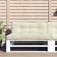 Pallehynde 120x40x12 cm stof cremehvid