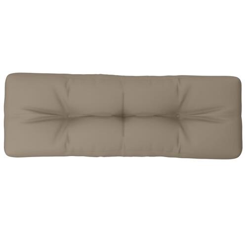 Pallehynde 120x40x12 cm stof gråbrun