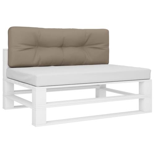 Pallehynde 120x40x12 cm stof gråbrun