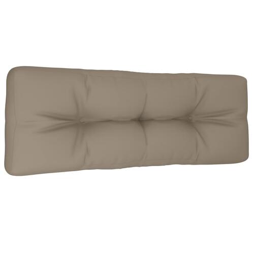 Pallehynde 120x40x12 cm stof gråbrun