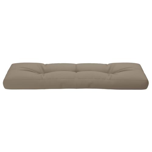 Pallehynde 120x40x12 cm stof gråbrun