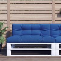 Pallehynde 120x40x12 cm stof kongeblå