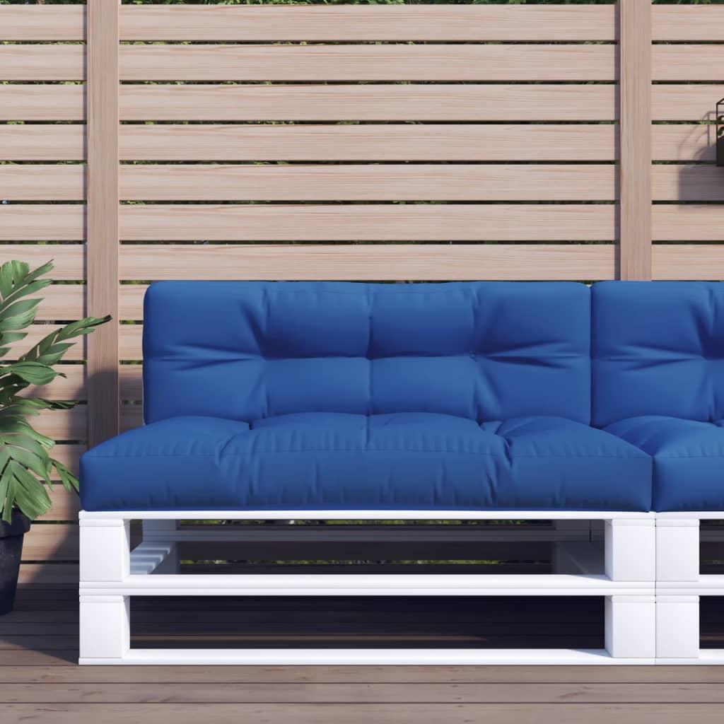 Pallehynde 120x40x12 cm stof kongeblå