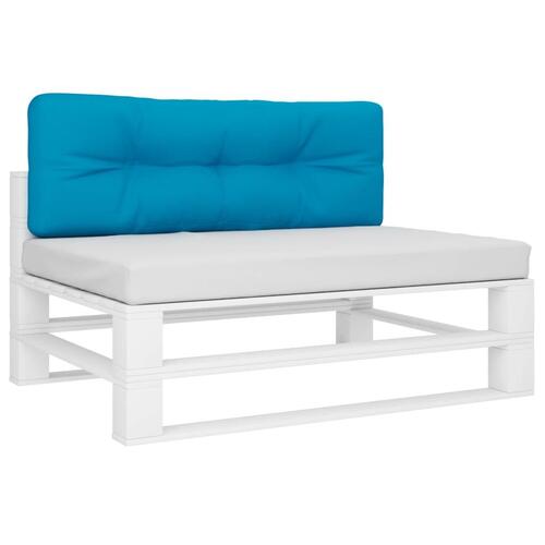 Pallehynde 120x40x12 cm stof lyseblå