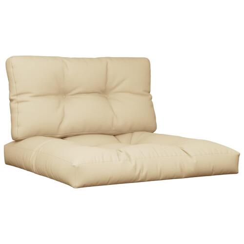Pallehynder 2 stk. stof beige