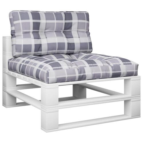 Pallehynder 2 stk. stof gråternet