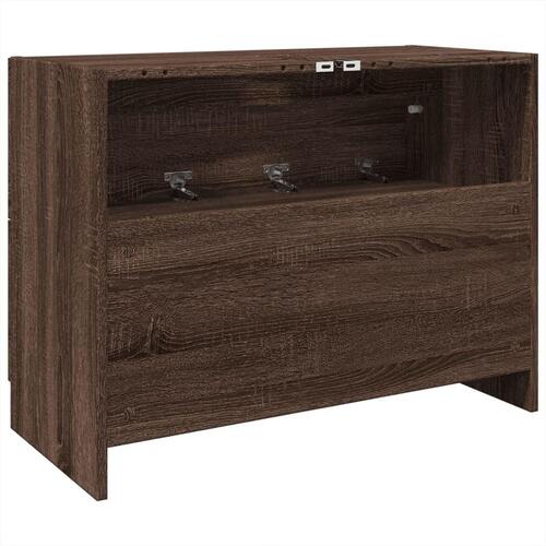 Underskab 78x37x59 cm konstrueret træ brun egetræsfarve