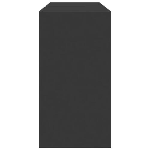 Underskab til håndvask 90x29x55 cm konstrueret træ sort