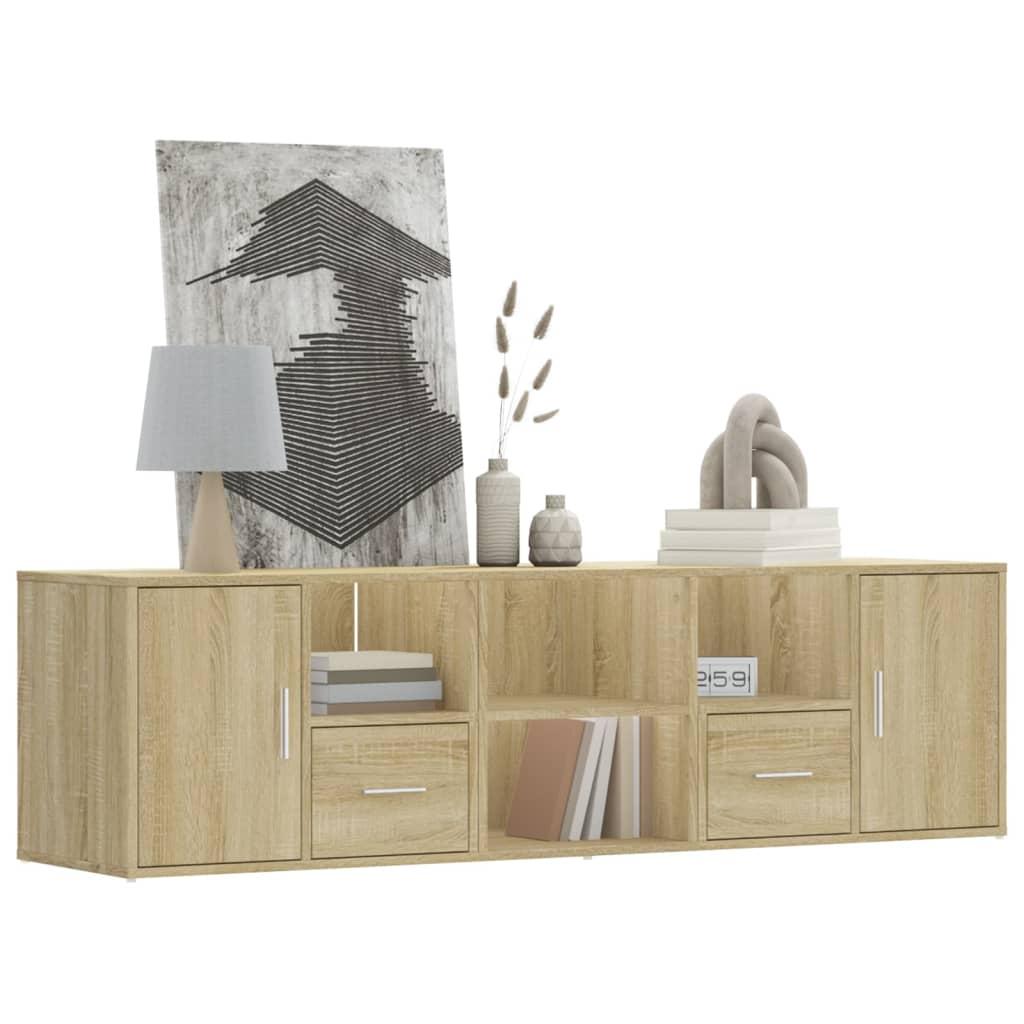 Hjørneskab 160x40x45 cm konstrueret træ sonoma-eg billede