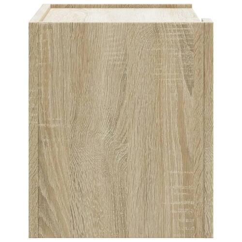 Væghængt sengebord 45x30x35 cm sonoma-eg