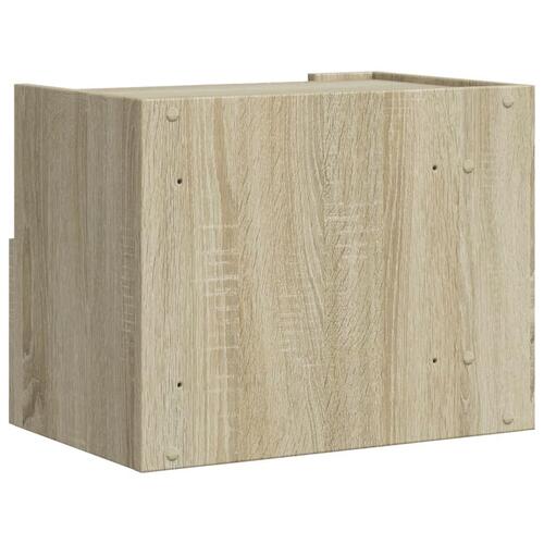 Væghængt sengebord 45x30x35 cm sonoma-eg