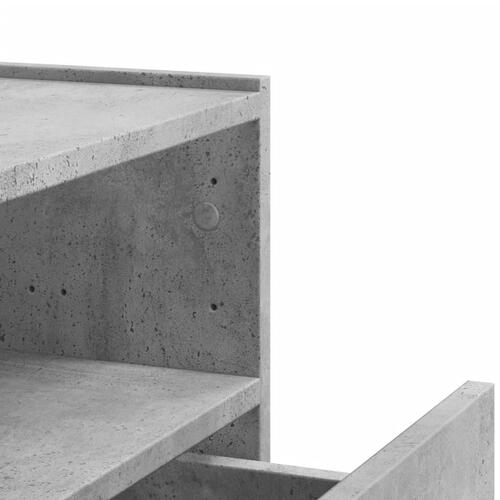 Væghængt sengebord 45x30x35 cm betongrå