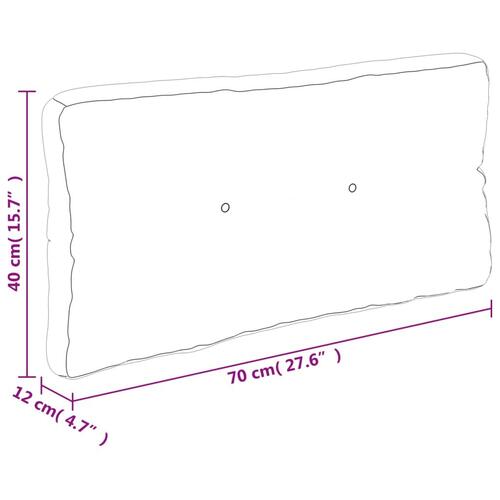 Pallehynde 70x40x12 cm stof rød