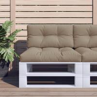 Pallehynde 70x40x12 cm stof gråbrun
