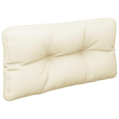 Pallehynde 80x40x12 cm stof cremefarvet