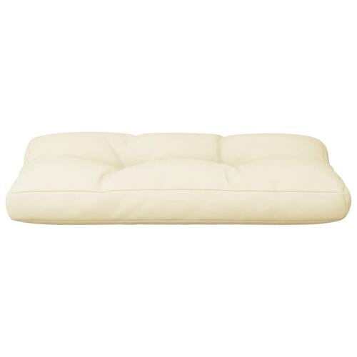 Pallehynde 80x40x12 cm stof cremefarvet