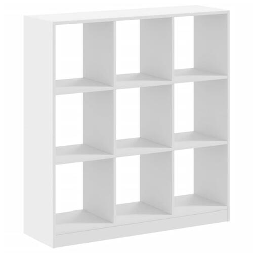 Bogreol 102x32x108 cm konstrueret træ hvid